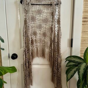 Bohemian Crochet Fringe Vest